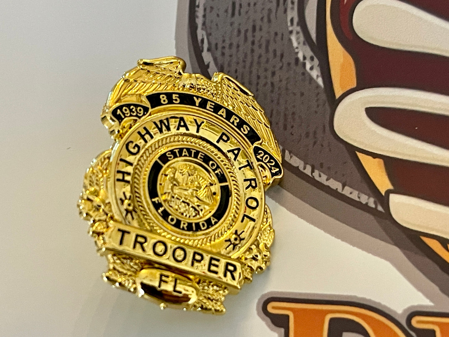 Florida Highway Patrol 85th Anniversary Lapel Pins