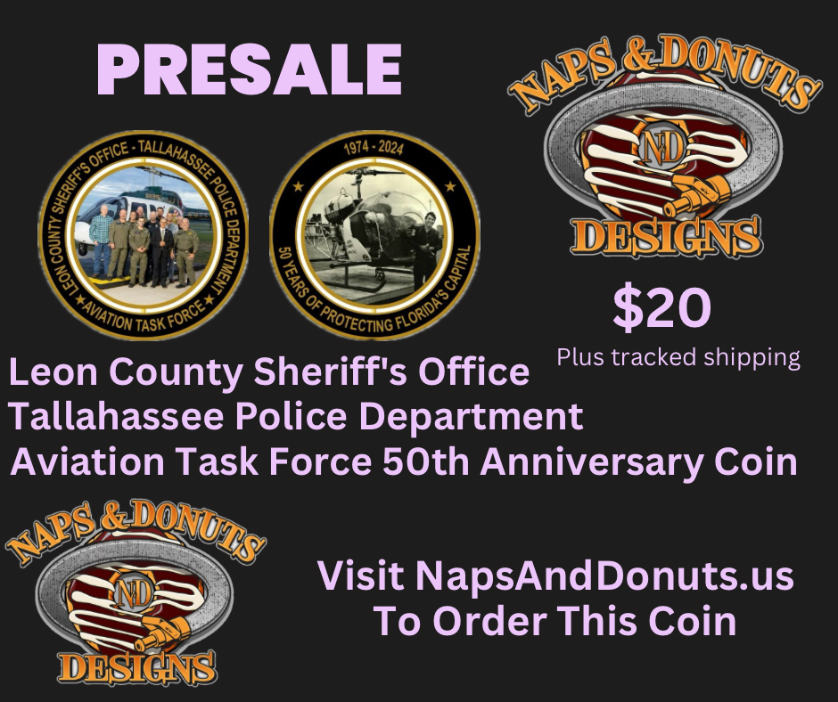 Leon County SO 50th Anniversary Aviation Unit Challenge Coin (PRESALE)