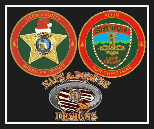 2024 Leon County Sheriff's Office Christmas Challenge Coin (PREORDER)